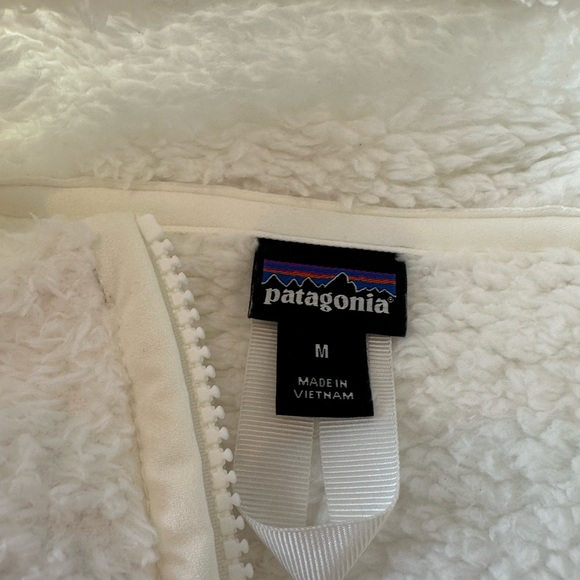 White Patagonia Fleece Zip - Picture 4 of 6